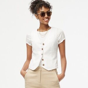 J. Crew Linen Vest
